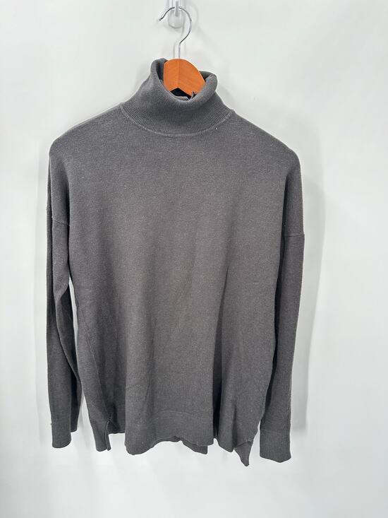 Jolie Sweaters - Jolie Gray Turtleneck Cashmere Blend Sweater // S